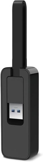 ⁦محول USB الى ايثرنت من تي بي لينك (UE306)، محول شبكة قابل للطي USB 3.0 الى جيجابت ايثرنت للشبكة المحلية للاب توب يدعم اجهزة نينتندو سويتش وويندوز ولينكس وابل ماك بوك OS 10.11-10.15 سيرفس⁩ - الصورة ⁦3⁩