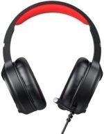 ⁦سماعة رأس سلكية للألعاب من هافيت، بمكبرات صوت 50 ملم مع إضاءة ار جي بي ومنفذ USB 3.5 ملم، لون أسود وأحمر، موديل H2233D⁩ - الصورة ⁦4⁩