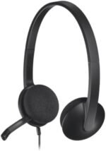 ⁦سماعات للرأس H340 للكمبيوتر بمنفذ USB من لوجيتيك⁩ - الصورة ⁦2⁩