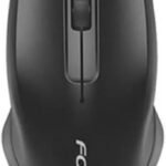 ماوس لاسلكي من فوريف، 2.4G و 10M ودقة 1600 نقطة لكل بوصة - أسود، موديل Fv-183