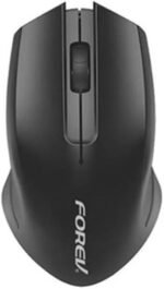 ماوس لاسلكي من فوريف، 2.4G و 10M ودقة 1600 نقطة لكل بوصة - أسود، موديل Fv-183