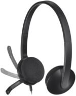 ⁦سماعات للرأس H340 للكمبيوتر بمنفذ USB من لوجيتيك⁩ - الصورة ⁦3⁩