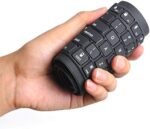 ⁦كيبورد سيليكون بسلك USB مقاوم للماء ومرن وقابل للطي بـ85 مفتاح للكمبيوتر المكتبي واللاب توب (اسود)⁩ - الصورة ⁦4⁩