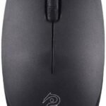 ماوس لاسلكي R10 ثنائي الوضع بلوتوث / 2.4G خفيف الوزن، 3 أزرار، 1600 نقطة لكل بوصة، تصميم صغير خفيف الوزن للمكتب والعمل (1 × بطارية ايه ايه متضمنة) من ريزيو، أسود