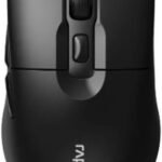 ماوس لاسلكي صامت بتصميم مريح 2.4 جيجاهرتز من رابو، لون أسود M306