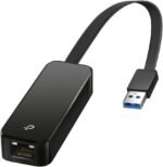 ⁦محول USB الى ايثرنت من تي بي لينك (UE306)، محول شبكة قابل للطي USB 3.0 الى جيجابت ايثرنت للشبكة المحلية للاب توب يدعم اجهزة نينتندو سويتش وويندوز ولينكس وابل ماك بوك OS 10.11-10.15 سيرفس⁩ - الصورة ⁦4⁩