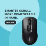 ⁦ماوس لاسلكي صامت بتصميم مريح 2.4 جيجاهرتز من رابو، لون أسود M306⁩ - الصورة ⁦3⁩