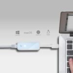 ⁦محول ايثرنت UE200 من USB نوع سي الى ار جيه 45 100 ميجابت لكل ثانية من تي بي لينك، لشبكة LAN بسلك، لاجهزة الترا بوك وكروم بوك ولاب توب والكمبيوتر، تدعم نظام التشغيل ويندوز وماك (10.6-10.10) ولينكس⁩ - الصورة ⁦4⁩