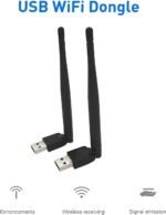 ⁦فلاشة واي فاي USB TV-MAX عالي السرعة - محول إنترنت لاسلكي بواجهة USB 2.0 - يدعم الأنظمة المختلفة – دوران 360درجة – متوافق مع مختلف الأجهزة⁩ - الصورة ⁦4⁩