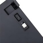 ⁦كيبورد ميكانيكي K80 بتوصيل USB تايب-C مع إضاءة خلفية و مفاتيح قابلة للتبديل باللون الأسود متوافق مع اللابتوب باللغة الإنجليزية⁩ - الصورة ⁦4⁩