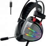 سماعة رأس ستاندرد للألعاب، لون فضي وأسود، موديل GM-07