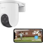 كاميرا مراقبة H8c برو بزاوية 360 درجة وخاصية الواي فاي وصوت ثنائي الاتجاه ورؤية ليلية ملونة وتتبع تلقائي وإمكانية العودة لاتجاهات محددة مسبقًا بنقرة واحدة من ايزفيز (كاميرا 3 ميجابيكسل بدقة 2K)