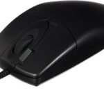 A 4 تيك OP-620D Optical – Mouse (USB، PC، أسود، يمكن استخدامه بكلتا اليدين، بلاستيك) أحادي اللون