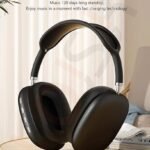 سماعات رأس لاسلكية P9 بتقنية البلوتوث، صوت ستيريو نقي، تدعم بطاقة الذاكرة، لون أسود (perforated)