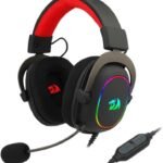 سماعة ألعاب سلكية Redrago.n H510 Zeus-X RGB – صوت محيطي 7.1، سماعات 53 مم مع وسائد أذن من رغوة الذاكرة وغطاء قماشي موثوق، متعددة المنصات، تعمل عبر USB لأجهزة الكمبيوتر، PS4، ونينتندو سويتش