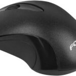 ماوس مكتب ضوئي لاسلكي Fv-187، 16000 نقطة لكل بوصة مع بطارية ايه ايه طويلة العمر وطاقة ذكية، تقنية 2.4 جيجاهرتز - أسود