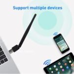 ⁦فلاشة واي فاي USB TV-MAX عالي السرعة - محول إنترنت لاسلكي بواجهة USB 2.0 - يدعم الأنظمة المختلفة – دوران 360درجة – متوافق مع مختلف الأجهزة⁩ - الصورة ⁦5⁩
