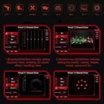 ⁦سماعات رأس Q10 بإضاءة ليد افتراضية 7.1 قناة بمنفذ USB مع ميكروفون بخاصية إلغاء الضوضاء وصوت ستيريو محيطي 3D وتحكم في مستوى الصوت للكمبيوتر وماك وأجهزة تشغيل ألعاب الفيديو من اوفلينج، أسود وأحمر⁩ - الصورة ⁦3⁩