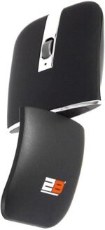 ⁦ماوس لاسلكي قابل لاعادة الشحن 2.4 جيجابايت من 2 بي - اسود/فضي، موديل MO305⁩ - الصورة ⁦3⁩