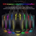 ⁦ماوس العاب عالي الجودة FV-509 باضاءة خلفية LED جيدة التهوية - 6400 نقطة لكل بوصة - للكمبيوتر الشخصي، USB⁩ - الصورة ⁦4⁩