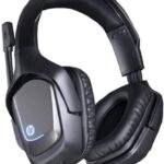 سماعة رأس للألعاب H220GS بمنفذ USB 7.1 بصوت محيطي وميكروفون واضاءة LED وخاصية إلغاء الضوضاء فوق الأذن من إتش بي، سلكي، أسود