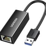 محول USB 3.0 الى إيثرنت ار جيه 45 جيجابت من يوجرين (أسود) - 20256