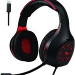 GM-2100 سم اعة ستريو مخصصة للجيمنج بميكرفون للكمبيوتر احمر/أسواد، سلكي، فوق الاذن، من ستاندرد