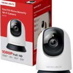 كاميرا واي فاي داخلية MC200،1080 بكسل، قبة اي بي، 360 درجة من ميركوسيس، تعمل مع مساعد جوجل وأمازون اليكسا