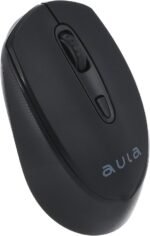 ماوس لاسلكي اولا عالي السرعة أنيق فعال للكمبيوتر 1.5 فولت 13 مللي أمبير من اكسيسوريز شوب، أسود AM205