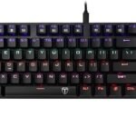 كيبورد ميكانيكي للالعاب بورا TGK313 من تي-داجر - اضاءة LED بالوان قوس قزح - مفاتيح قابلة للتبديل السريع (مفتاح بني)، USB