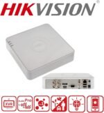 ⁦مسجل فيديو ذكي هيكفيجن iDS-7104HQHI-M1/S، 4 قنوات بدقة 3K/5MP/4MP، تقنية AcuSense الذكية لتحليل الأشخاص والمركبات، ضغط فيديو H.265 Pro+، إخراج HDMI/VGA، Mini 1U.﻿⁩ - الصورة ⁦2⁩