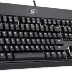 كيبورد ريدراجون وايرد موديل KG010-KN مع إضاءة LED خلفية و مفاتيح مزدوجة الحقن باللون الأسود متوافق مع اللابتوب باللغة الإنجليزية