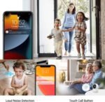 ⁦كاميرا مراقبة منزلية اتش 6 سي برو، واي فاي 360 درجة، زر اتصال، رؤية ليلية ذكية بالأشعة تحت الحمراء، كشف الحركة، تتبع ذكي، صوت ثنائي الاتجاه، متوافقة مع اليكسا من اي زد في اي زد، (3K/5 ميجابيكسل)⁩ - الصورة ⁦4⁩