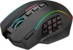 ⁦ماوس العاب من ريدراجون M901P-KS RGB ام ام اوه 16 بأزرار قابلة للبرمجة، 16000 نقطة لكل بوصة (لاسلكية، اسود)⁩ - الصورة ⁦3⁩