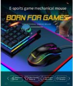 ⁦ماوس العاب عالي الجودة FV-509 باضاءة خلفية LED جيدة التهوية - 6400 نقطة لكل بوصة - للكمبيوتر الشخصي، USB⁩ - الصورة ⁦3⁩