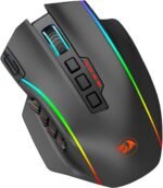 ⁦ماوس العاب من ريدراجون M901P-KS RGB ام ام اوه 16 بأزرار قابلة للبرمجة، 16000 نقطة لكل بوصة (لاسلكية، اسود)⁩ - الصورة ⁦6⁩