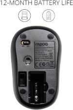 ⁦ماوس ضوئي لاسلكي17298 M10 بلس من رابو - اسود، USB⁩ - الصورة ⁦5⁩