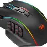 ماوس العاب من ريدراجون M901P-KS RGB ام ام اوه 16 بأزرار قابلة للبرمجة، 16000 نقطة لكل بوصة (لاسلكية، اسود)