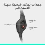 ⁦سماعات رأس USB للكمبيوتر من لوجيتك H390 - اسود، سلكي⁩ - الصورة ⁦4⁩