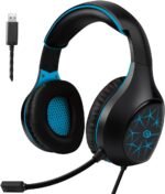 سماعة GM2100 ENC سلكية USB للألعاب بصوت محيطي 7.1 وبيس عميق وجودة Class A عالية.