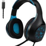 سماعة GM2100 ENC سلكية USB للألعاب بصوت محيطي 7.1 وبيس عميق وجودة Class A عالية.