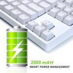 ⁦كيبورد ميكانيكي K80 بتوصيل USB تايب-C مع إضاءة خلفية و مفاتيح قابلة للتبديل باللون الأسود متوافق مع اللابتوب باللغة الإنجليزية⁩ - الصورة ⁦3⁩