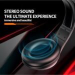 ⁦سيليبريت سماعة رأس GM-5 للألعاب مع مشغلات 40 ملم، ميكروفون عالي الدقة HD، صوت محيطي، تصميم خفيف الوزن، قابل للتعديل 360 درجة، متوافقة مع PS4 وPS5 والكمبيوتر، أسود⁩ - الصورة ⁦6⁩