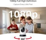 ⁦كاميرا واي فاي داخلية MC200،1080 بكسل، قبة اي بي، 360 درجة من ميركوسيس، تعمل مع مساعد جوجل وأمازون اليكسا⁩ - الصورة ⁦4⁩