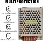 ⁦محول إمداد طاقة 12 فولت 5 امبير 60 واط، محول طاقة عالمي منظم محول تيار متردد 110 الى تيار مستمر 12 فولت، مشغل LED لشريط إضاءة LED وراديو وكاميرا سي سي تي في ونظام أمان⁩ - الصورة ⁦4⁩