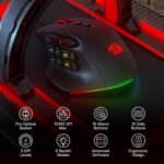 ⁦ماوس العاب M811 اتروكس ام او من ريدراجون 15 زر قابل للبرمجة سلكي RGB مع مقبض مريح طبيعي 10 مفاتيح ماكرو جانبية⁩ - الصورة ⁦3⁩