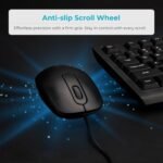 ⁦ماوس بسلك USB من رابو – اسود، N200⁩ - الصورة ⁦3⁩