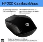 ⁦ماوس 200 X6W31AA بصري لاسلكي من اتش بي - اسود⁩ - الصورة ⁦3⁩