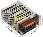 ⁦محول إمداد طاقة 12 فولت 5 امبير 60 واط، محول طاقة عالمي منظم محول تيار متردد 110 الى تيار مستمر 12 فولت، مشغل LED لشريط إضاءة LED وراديو وكاميرا سي سي تي في ونظام أمان⁩ - الصورة ⁦3⁩