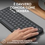 ⁦لوجيتيك مفاتيح بيبل 2 K380s - تصميم كويرتي ايطالي، جرافيت، بلوتوث⁩ - الصورة ⁦4⁩